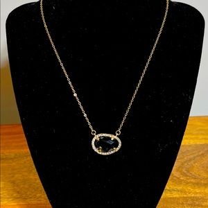 New necklace golden color black stone